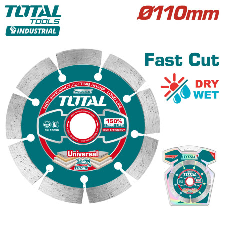 Диск алмазный 110x12x20 мм TOTAL TAC2111101 Диск алмазный 110x12x20 мм TOTAL TAC2111101
