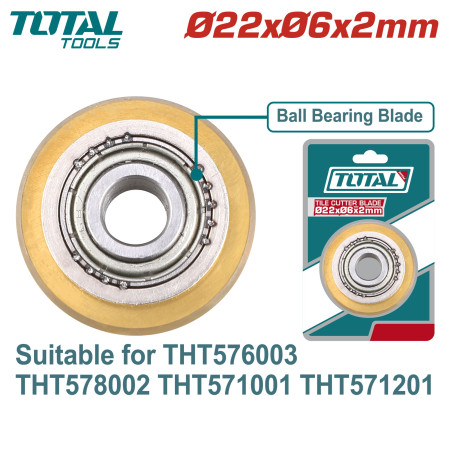 Лезвие для плиткореза 22x6x2мм TOTAL THT576003B