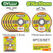 Круг отрезной 76x1,2x10мм,76x4,0x10мм по металлу DYLLU DTAC2L06 (6 шт.)