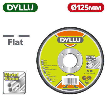 Круг отрезной 125x1,2х22,2 мм по металлу DYLLU DTAC2351