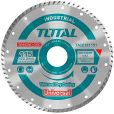 Диск алмазный 115x10x22,2 мм TOTAL TAC2131151