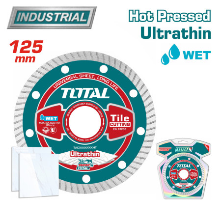Диск алмазный 125x8x22,2 мм TOTAL TAC2131251HT Диск алмазный 125x8x22,2 мм TOTAL TAC2131251HT