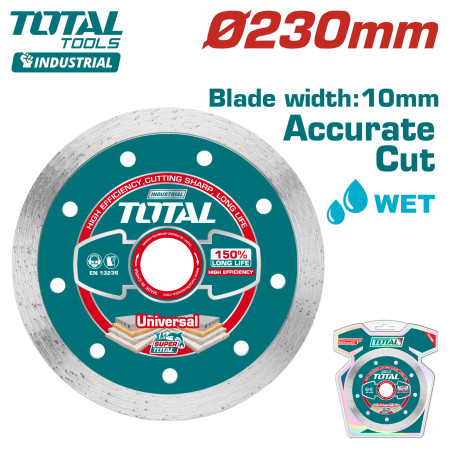 Диск алмазный 230x10x22,2 мм TOTAL TAC2122301 Диск алмазный 230x10x22,2 мм TOTAL TAC2122301