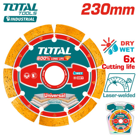 Диск алмазный 230 мм TOTAL TAC2172301 Диск алмазный 230 мм TOTAL TAC2172301