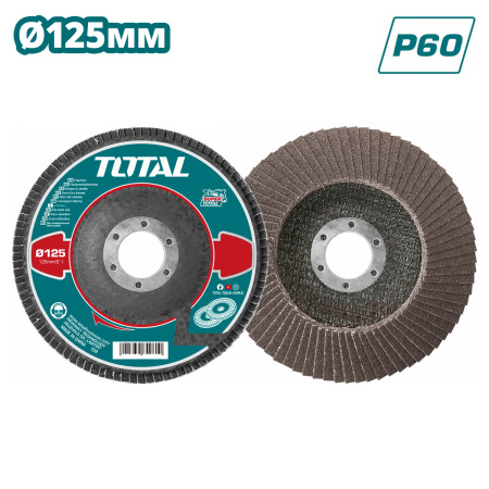 Круг лепестковый 125x22,2 мм P60 TOTAL TAC631252 Круг лепестковый 125x22,2 мм P60 TOTAL TAC631252