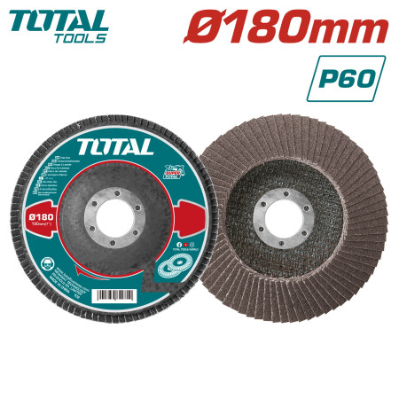 Круг лепестковый 180x22,2 мм P60 TOTAL TAC631802 Круг лепестковый 180x22,2 мм P60 TOTAL TAC631802