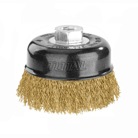 Щетка проволочная чашечная 75 мм TOTAL TAC31035 Щетка проволочная чашечная 75 мм TOTAL TAC31035