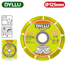 Диск твердосплавный по дереву (с гвоздями) 125x22,2 мм DYLLU DTCCD1K05