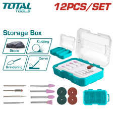 Набор насадок для гравера TOTAL TAKMG2012 (12 шт)