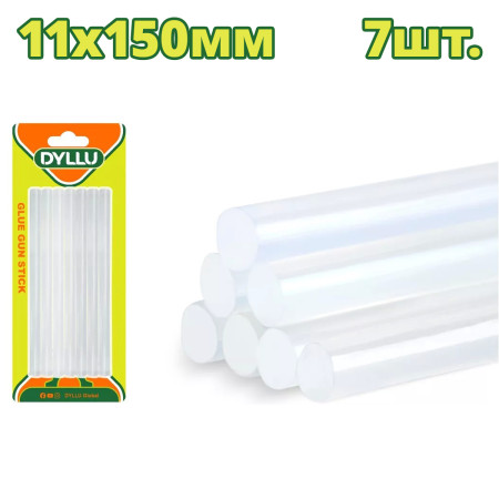 Клеевые стержни 11х150 мм DYLLU DTGJ5515 (7 шт) Клеевые стержни 11х150 мм DYLLU DTGJ5515 (7 шт)