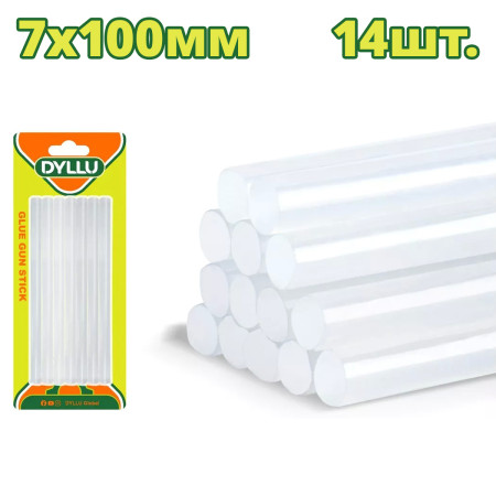 Клеевые стержни 7x100 мм DYLLU DTGJ3510 (14 шт) Клеевые стержни 7x100 мм DYLLU DTGJ3510 (14 шт)