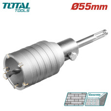 Коронка SDS-plus 55мм TOTAL TAC430551