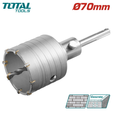 Коронка SDS-plus 70мм TOTAL TAC430701 Коронка SDS-plus 70мм TOTAL TAC430701