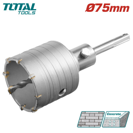 Коронка SDS-plus 75мм TOTAL TAC430751 Коронка SDS-plus 75мм TOTAL TAC430751