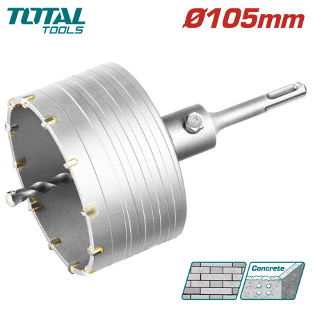 Коронка SDS-plus 105мм TOTAL TAC4301051 Коронка SDS-plus 105мм TOTAL TAC4301051