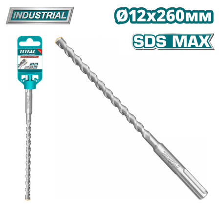 Бур SDS-MAX 12x260мм TOTAL TAC321207 Бур SDS-MAX 12x260мм TOTAL TAC321207