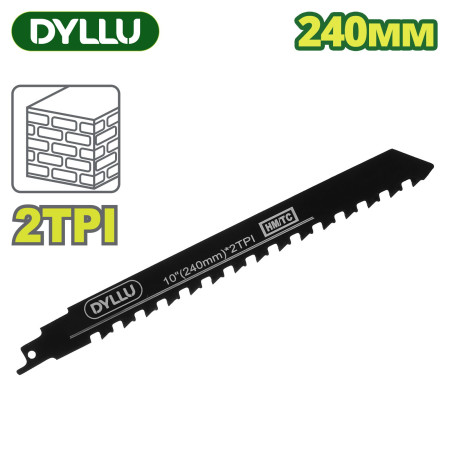 Полотно для сабельной пилы 240 мм по бетону DYLLU DTJT1543HM Полотно для сабельной пилы 240 мм по бетону DYLLU DTJT1543HM