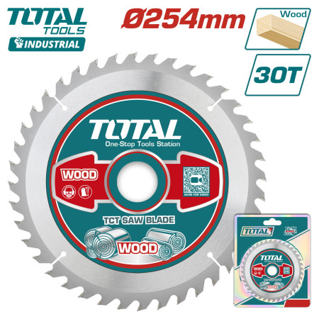 Диск пильный 254x30 мм 30 зубьев по дереву TOTAL TAC231720