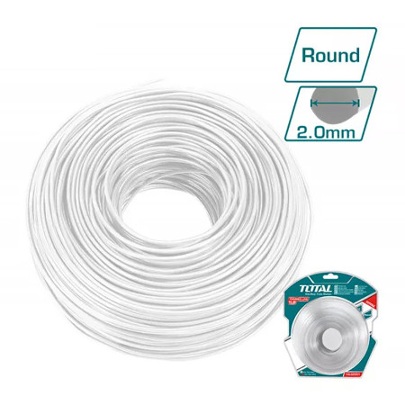 Леска круглая D 2 мм TOTAL TALS2001 (450 г) Леска круглая D 2 мм TOTAL TALS2001 (450 г)