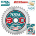 Диск пильный 235x30 мм 40 зубьев по дереву TOTAL TAC231625