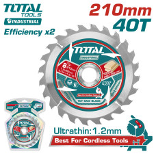 Диск пильный 210x25,4 мм 40T TOTAL TAC2332103