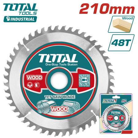 Пильный диск по дереву 210мм TOTAL TAC231522