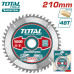 Пильный диск по дереву 210мм TOTAL TAC231522