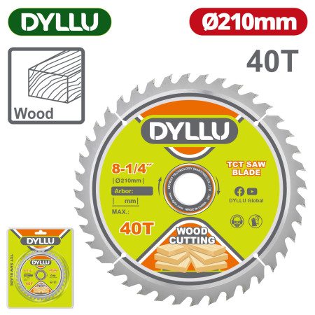 Диск пильный 210x30 мм 40 зубьев DYLLU DTTC2K00