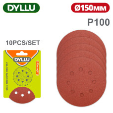 Шлифовальные круги 150 мм P100 DYLLU DTZA5125 (10 шт)