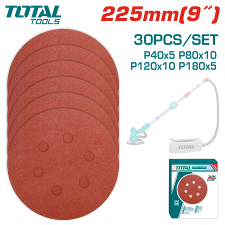 Набор орбиталных шлифшкурок TOTAL TAC225030