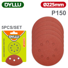 Шлифовальные круги 225 мм P150 DYLLU DTZA5157 (5 шт)