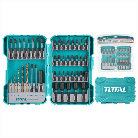 Набор ударных бит и сверл TOTAL TACSDL24502 (45 предметов)