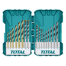 Набор сверл по металлу, бетону и дереву TOTAL TACSDL11601 (16 шт)