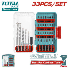 Набор сверл по бетону и бит TOTAL TACSDL11303 (33 шт)