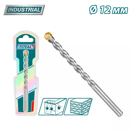Сверло по бетону 12х200 мм TOTAL TAC261220 Сверло по бетону 12х200 мм TOTAL TAC261220