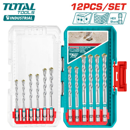 Набор сверл по бетону TOTAL TACSDL12206 (12 шт)