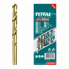 Сверло по металлу HSS 8,0x75x117 мм TOTAL TAC100803 (5 шт)