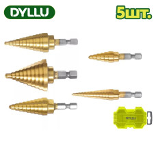 Набор сверл ступенчатых DYLLU DTJD3405 (5 шт)