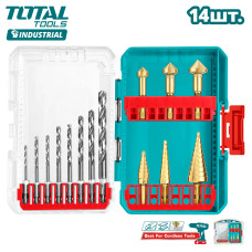 Набор сверл по металлу TOTAL TACSDL61401 (14 шт)