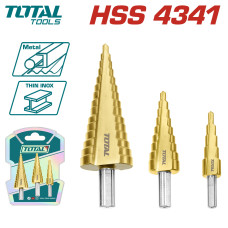 Набор Ступенчатых Сверл 3 шт. TOTAL TAC80401