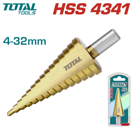 Сверло ступенчатое 4-32 мм TOTAL TAC43201 Сверло ступенчатое 4-32 мм TOTAL TAC43201
