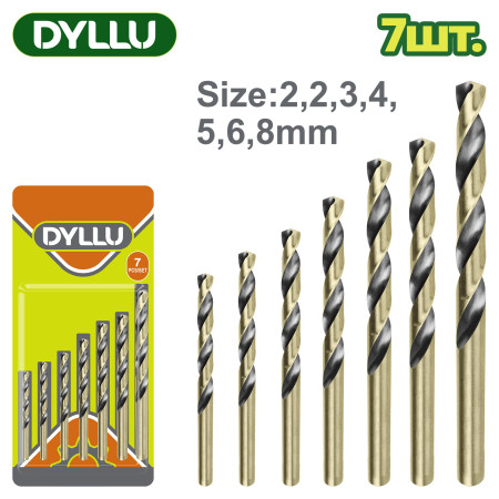 Набор сверл по металлу DTTD3K01 (7шт) Набор сверл по металлу DTTD3K01 (7шт)