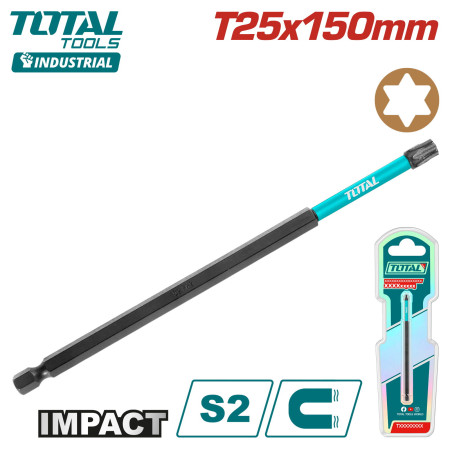 Бита ударная T25x150мм TOTAL TACIM71T25150 Бита ударная T25x150мм TOTAL TACIM71T25150