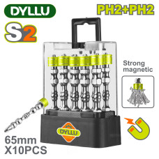 Бита PH2 + PH2 65 мм DYLLU DTSV3B01 (10 шт)