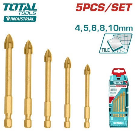 Набор сверл по стеклу TOTAL TACSD7256 (5 шт)