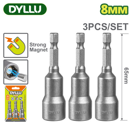Набор магнитных гаек (3 шт.) 8 мм DYLLU DTWR2K08