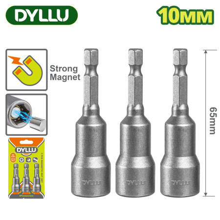 Торцевая магнитная насадка 10x65 мм DYLLU DTWR2K10 (3 шт.) Торцевая магнитная насадка 10x65 мм DYLLU DTWR2K10 (3 шт.)