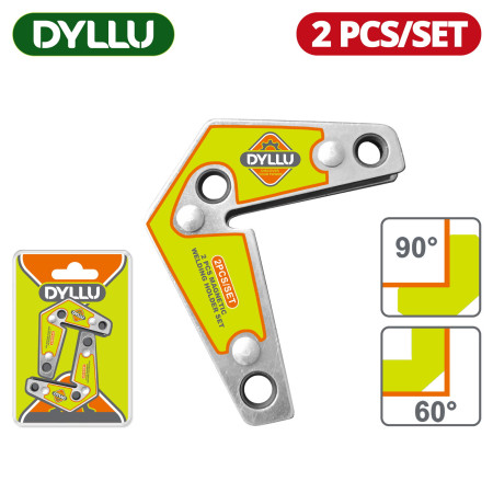 Набор магнитных держателей для сварки 100х75х13 мм DYLLU DTMC4601 (2 шт) Набор магнитных держателей для сварки 100х75х13 мм DYLLU DTMC4601 (2 шт)