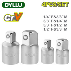 Набор адаптеров головок 1/2 ", 1/4", 3/8 " DYLLU DTST9604 (4 шт)