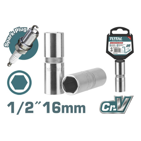 Головка для свечей зажигания 16 мм TOTAL THSPS12166 Головка для свечей зажигания 16 мм TOTAL THSPS12166